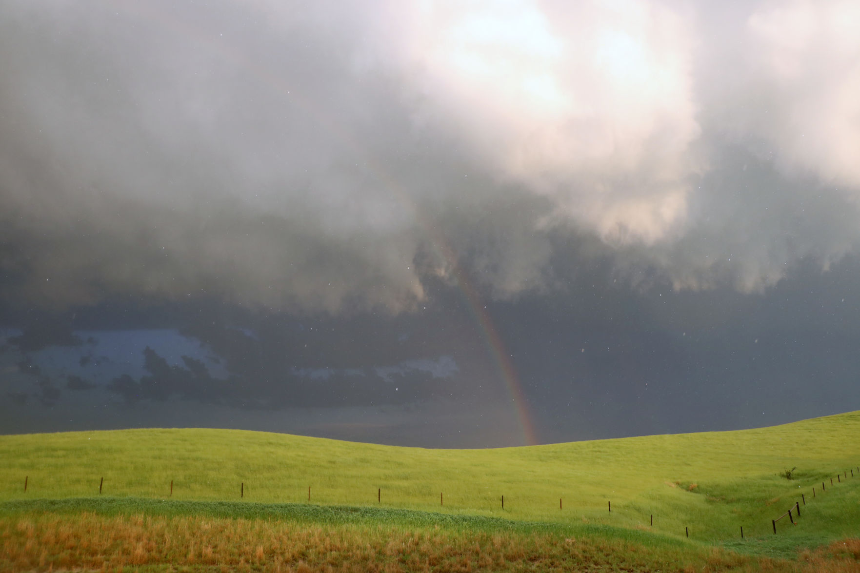 Rainbow and Hail 2